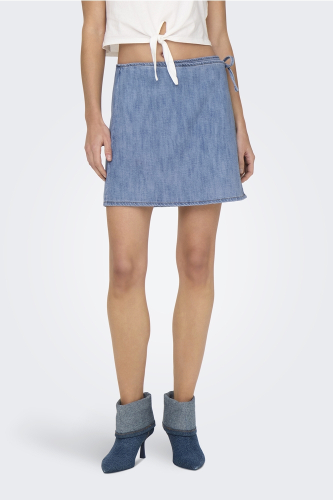 ONLNOELLE WRAP SKIRT DNM YOR 15327151 LIGHT BLUE DENIM